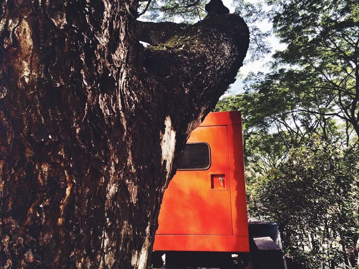 Tree service bucket truck covered by commercial auto insurance — fleet coverage for tree care companies